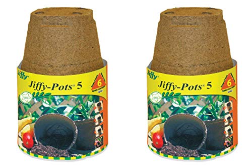 Plantation Products Jp508 Round Peat Pot, 5-Inch, 6-Pack (2)