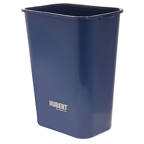 HUBERT® Recycle Waste Basket 41 qt Blue Plastic - 15 1/4" L x 11" W x 20" H