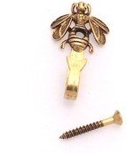 prodcab yeegfeya bee decorative metal hook, gold, 1 pc