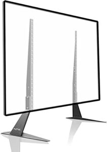 suptek table top tv stand, screen monitor riser for 22-65 inches lcd flat screen tv, vesa up to 800x400mm