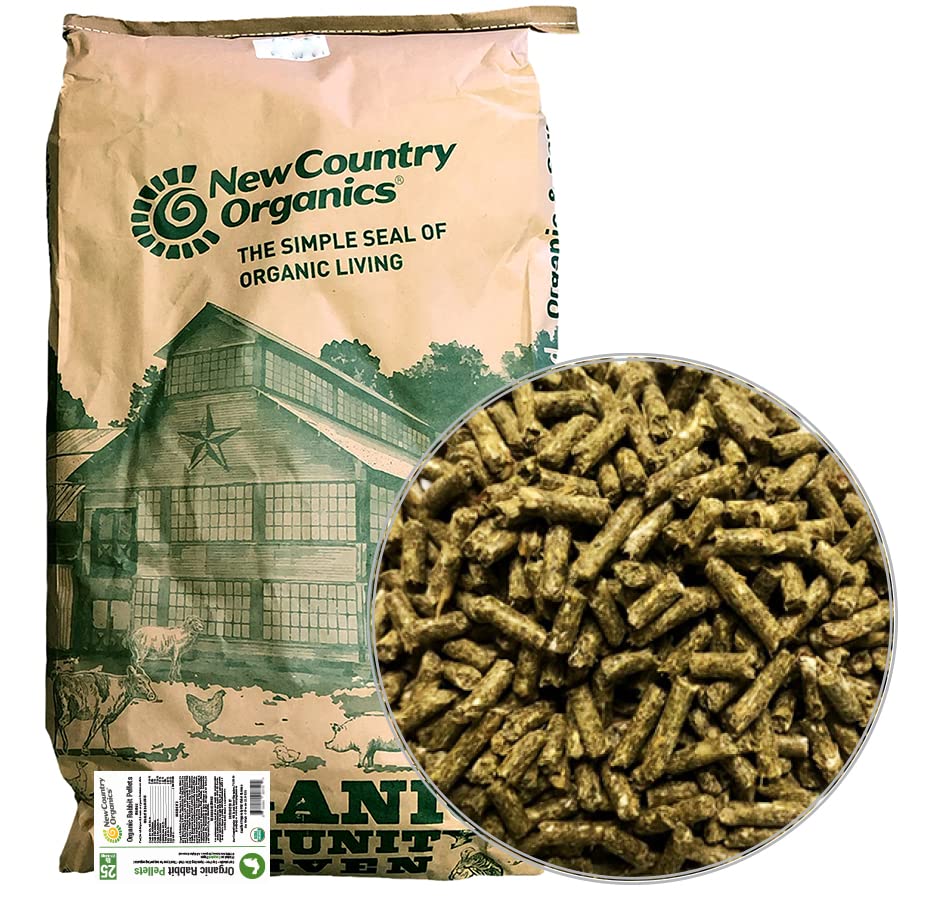 New Country Organics Soy-Free Rabbit Feed Pellets, 25 lbs