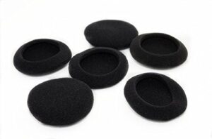 yunyiyi 5 pairs black foam replacement earpads sponge ear pads pillow cushion cover cups compatible with sennheiser pc25 pc30 pc31 pc35 pc36 headphones headset