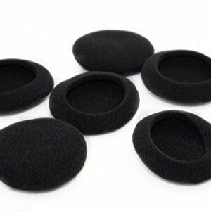 YunYiYi 5 Pairs Black Foam Replacement Earpads Sponge Ear Pads Pillow Cushion Cover Cups Compatible with Sennheiser PC25 PC30 PC31 PC35 PC36 Headphones Headset