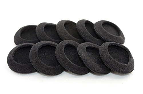 YunYiYi 5 Pairs Black Foam Replacement Earpads Sponge Ear Pads Pillow Cushion Cover Cups Compatible with Sennheiser PC25 PC30 PC31 PC35 PC36 Headphones Headset