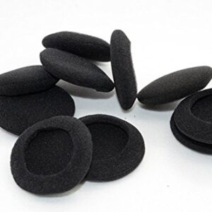 YunYiYi 5 Pairs Black Foam Replacement Earpads Sponge Ear Pads Pillow Cushion Cover Cups Compatible with Sennheiser PC25 PC30 PC31 PC35 PC36 Headphones Headset