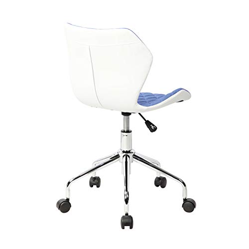 Techni Mobili Modern Height Adjustable Office Task Chair, Blue