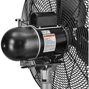 Continental Dynamics CD Premium 24" Oscillating Wall Mount Fan, TEFC Motor, 9,400 CFM, 1/2 HP