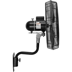 Continental Dynamics CD Premium 24" Oscillating Wall Mount Fan, TEFC Motor, 9,400 CFM, 1/2 HP