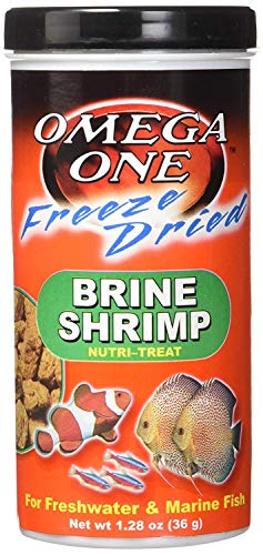 (3 Pack) Omega One Freeze Dried Brine Shrimp 1.28 Oz