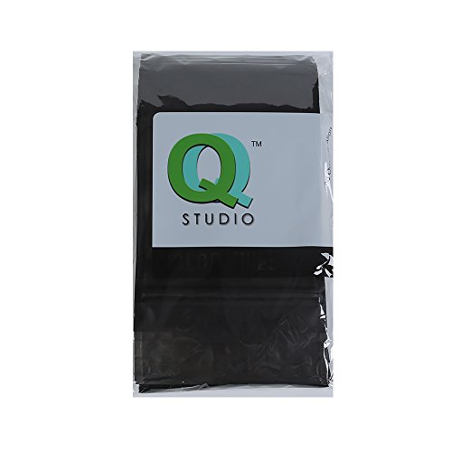 QQ Studio 100PCS Matte Double-Sided Colored Stand-Up Resealable QuickQlick™ Bags (8.5x13cm (3.3x5.1"), Black)