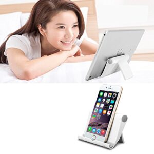 Desk Cell Phone Stand,Exmott Portable Foldable Cellphone Stand Holder for Office,Adjustable iPhone Stand Compatible with All Mobile Phone, iPhone, iPad, Tablet 4-10'' e-Reader Desk Accessories