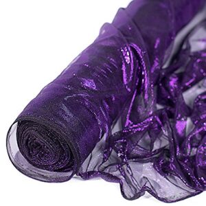 anderson's purple metallic tulle wedding decorating fabric, 51 inches x 40 yards