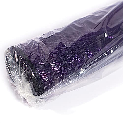 Anderson's Purple Metallic Tulle Wedding Decorating Fabric, 51 Inches x 40 Yards