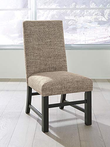 Signature Design by Ashley Sommerford 19" Urban Farmhouse Upholstered Dining Chair, 2 Count, Brown