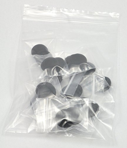 12 Pack(24pcs) 18mm Earbud Foam Earpad, Replacement Sponge Covers for Earphone (Black)