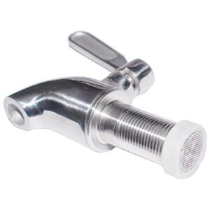 Sumerain Spigot for Beverage Dispenser,SUS304 Stainless Steel Metal Spigot Dispenser for Jar, Juice,Cold Drink,Wine,Beer