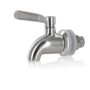 Sumerain Spigot for Beverage Dispenser,SUS304 Stainless Steel Metal Spigot Dispenser for Jar, Juice,Cold Drink,Wine,Beer