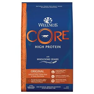 wellness core wholesome grains original recipe, 24 pound bag