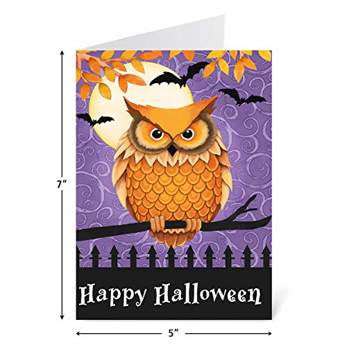 Current Happy Haunting Halloween Greeting Cards Set - Themed Holiday Card Variety Value Pack, Set of 12 Large 5 x 7-Inch Cards, Assortment of 6 Unique Designs, Envelopes Included