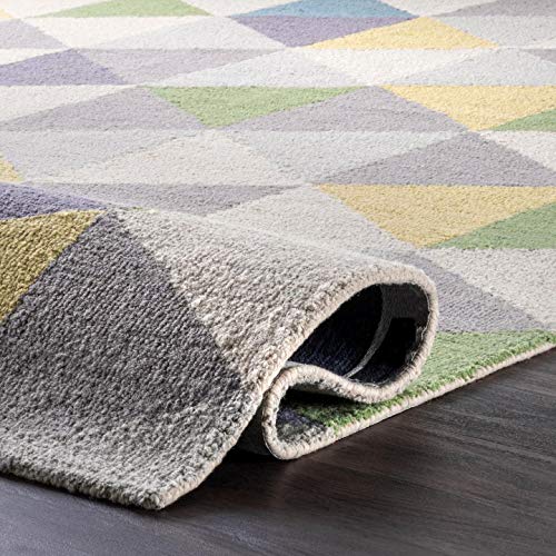 nuLOOM Bianca Triangles Area Rug, 6' x 9', Green