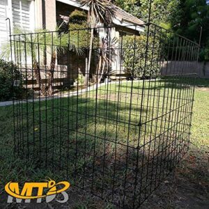 MTB Garden Wire Compost Bin 36x36x30 inches, Black, Garden Bed Fencing