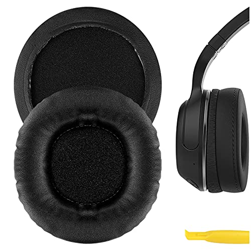 Geekria QuickFit Replacement Ear Pads for Skullcandy Hesh, Hesh 2, Hesh2 Wireless Headphones Ear Cushions, Headset Earpads, Ear Cups Repair Parts (Black)