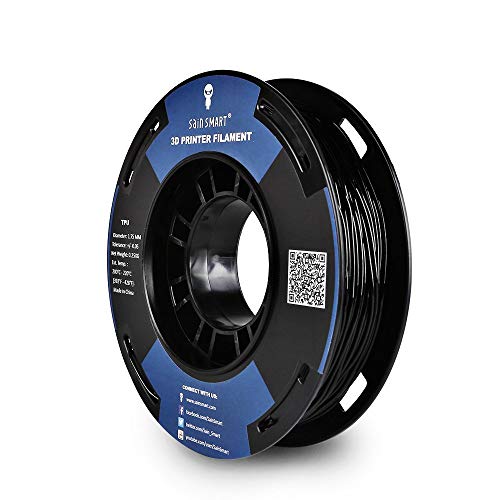 SainSmart - TPU-BLK-0.25KG1.75 SAINSMART 1.75mm 250g Flexible TPU 3D Printing Filament, Dimensional Accuracy +/- 0.05 mm (Black)