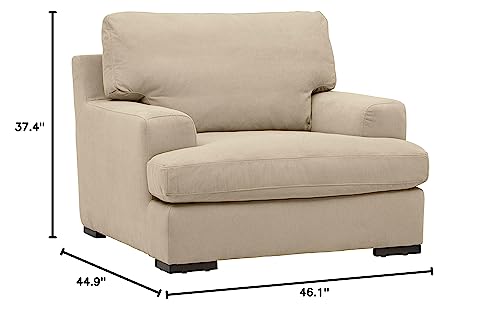 Amazon Brand – Stone & Beam Lauren Down-Filled Oversized Living Room Accent Armchair, 46"W, Fawn