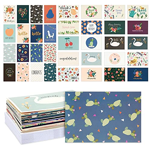 Assorted All Occasion Greeting Cards with Envelopes, 36 Designs (4x6 In, 36 Pack)