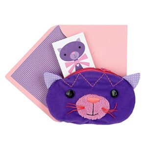 hallmark signature birthday greeting card (zippered cat pouch)