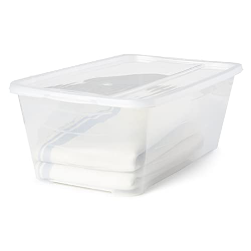 Life Story 5.5Q Rectangular Clear Plastic Protective Storage Shoe Box (72 Pack)