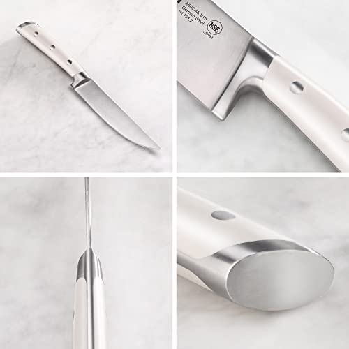 Cangshan S1 Series 1020366 German Steel Forged 4-Piece Steak Knife Set, 5-Inch Straight-Edge Blade