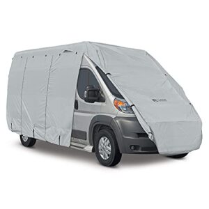 classic accessories over drive permapro class b rv cover, fits 20'-23' rvs, motorhome trailer camper van, heavy-duty vinyl, universal fit, polyester, camper travel trailer accessories , grey
