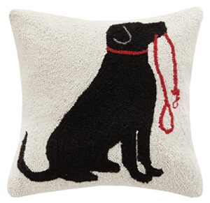 peking handicraft lab and leash hook pillow,black/red