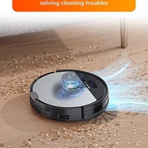 ILIFE V8s Robot Vacuum and Mop Combo, Big 750ml Dustbin, Enhanced Suction Inlet, Zigzag Cleaning Path, LCD Display, Schedule, Self-Charging Robot Vacuum Cleaner, Ideal for Hard Floor and Pet Hair.