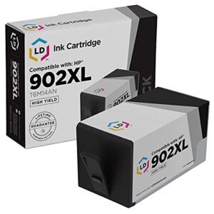 ld products compatible ink cartridge replacement for hp 902xl 902 xl t6m14an high yield (black, single-pack) inkjet for hp 902 officejet pro 6950 6958 6962 6963 6964 6968 6978 6970 6979