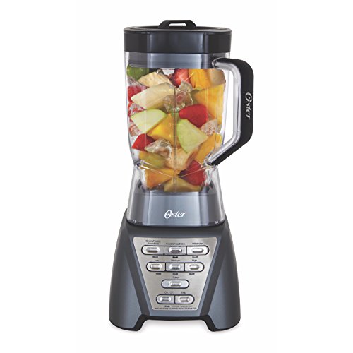 Oster Pro 1200 Blender with Professional Tritan Jar and Food Processor attachment, Metallic Grey