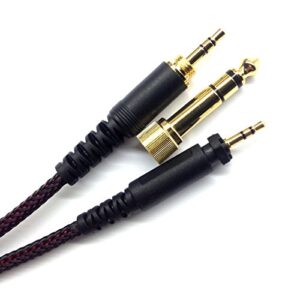 NEW NEOMUSICIA Replacement Cable for SHURE SRH840 SRH940 SRH440 SRH750DJ Headphones Braided Wire Audio Upgrade HiFi Stereo Cord 300cm/9ft