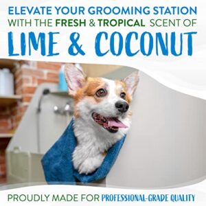 TropiClean Lime & Coconut Deshedding Dog Shampoo for Shedding Control | Natural Pet Shampoo Derived from Natural Ingredients | Cat Friendly | Made in The USA | 1 gal.