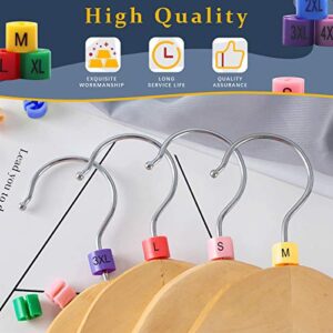 Hilitchi 288-Pcs Clothes Hanger Size Color-Coding Garment Size Markers Kit - 9 Size (XXS - 4XL) - with Storage Box