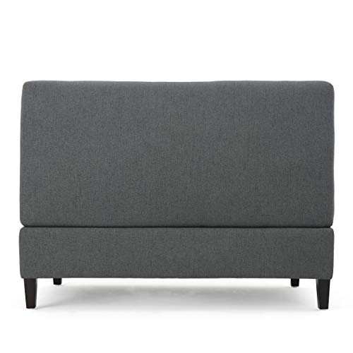 Christopher Knight Home Tovah Fabric Storage Loveseat, Charcoal