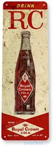 tinworld tin sign royal crown cola retro rustic soda store metal sign decor kitchen cottage cave b586