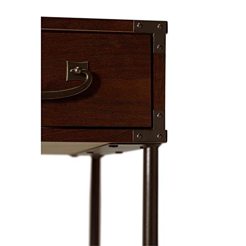 Bush Furniture Ironworks Writing Desk, 48W, Coastal Cherry