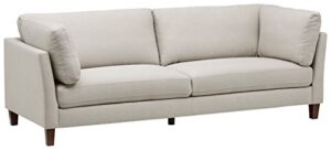 amazon brand – rivet midtown contemporary upholstered sofa couch, 92.1"w, cream