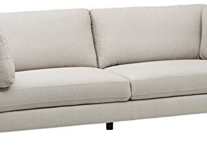 Amazon Brand – Rivet Midtown Contemporary Upholstered Sofa Couch, 92.1"W, Cream