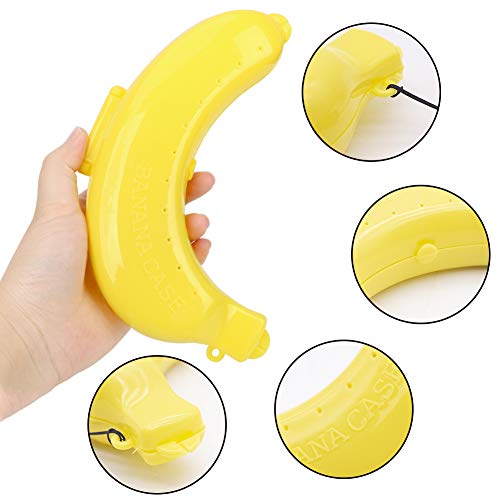 LovesTown Banana Case,3 Pack Banana Holder Outdoor Travel Cute Banana Protector Storage Box