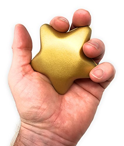 Funiverse 20 Bulk 3" Gold Star Award Stress Relievers - Perfect Office Awards, Student Prizes, or Camp Trophies