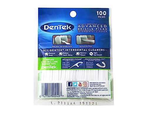 DenTek Deep Clean Bristle Picks Two Packs of 100 Each