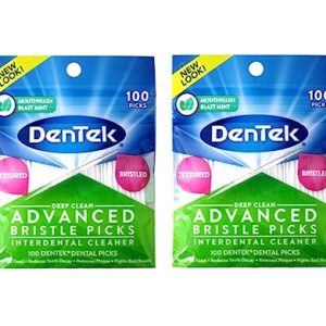 DenTek Deep Clean Bristle Picks Two Packs of 100 Each