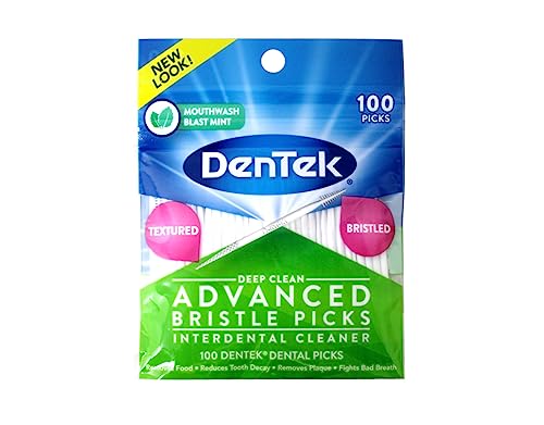 DenTek Deep Clean Bristle Picks Two Packs of 100 Each